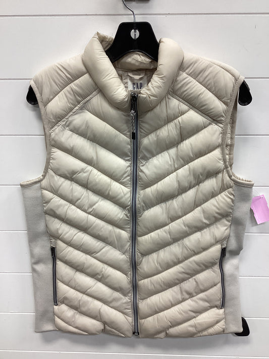 Vest Puffer & Quilted By Gap In Cream, Size:L