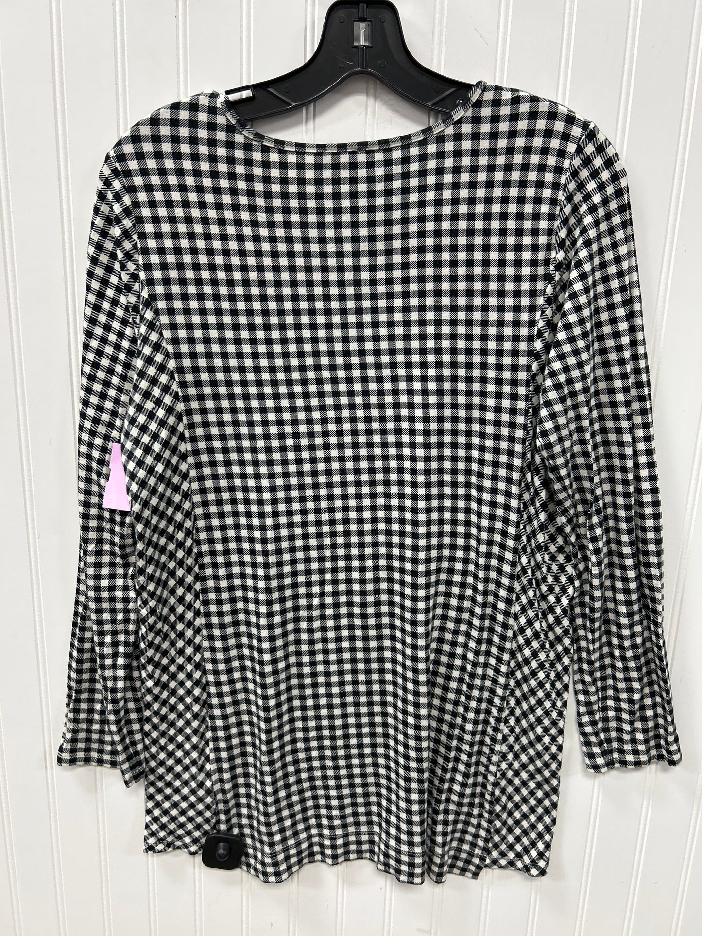 Top Ls By J. Jill In Black & White, Size:M
