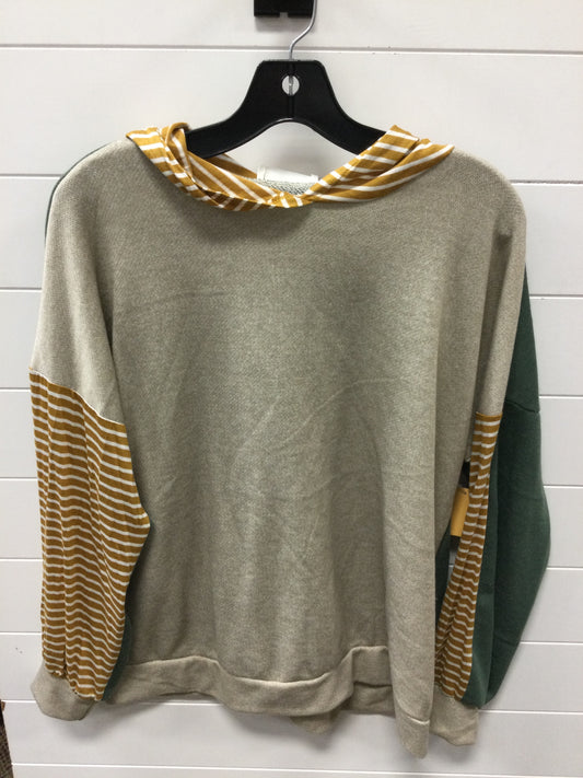 Sweatshirt Hoodie By Lovely Melody In Beige, Size:L