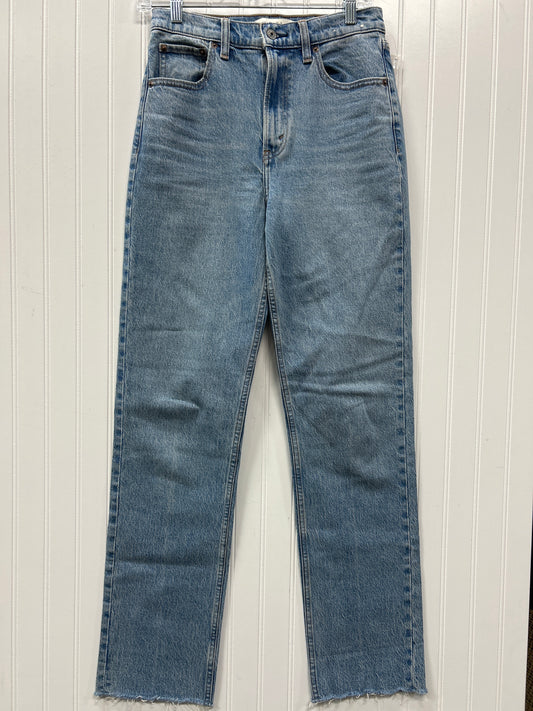 Jeans Straight By Abercrombie And Fitch In Blue Denim, Size:4L