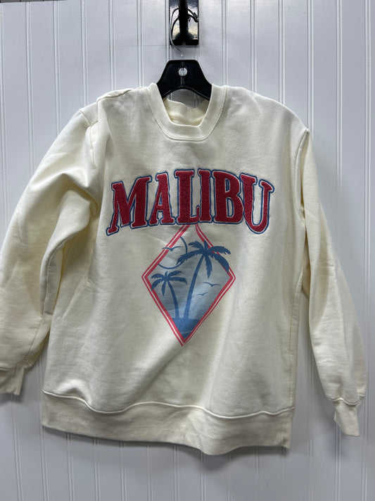 Sweatshirt Crewneck By Cmc In Cream, Size:L