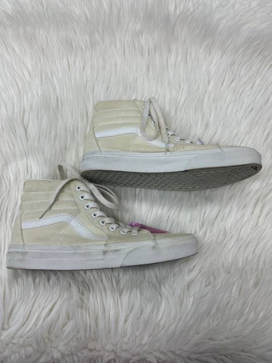 Shoes Sneakers By Vans In Cream, Size:8