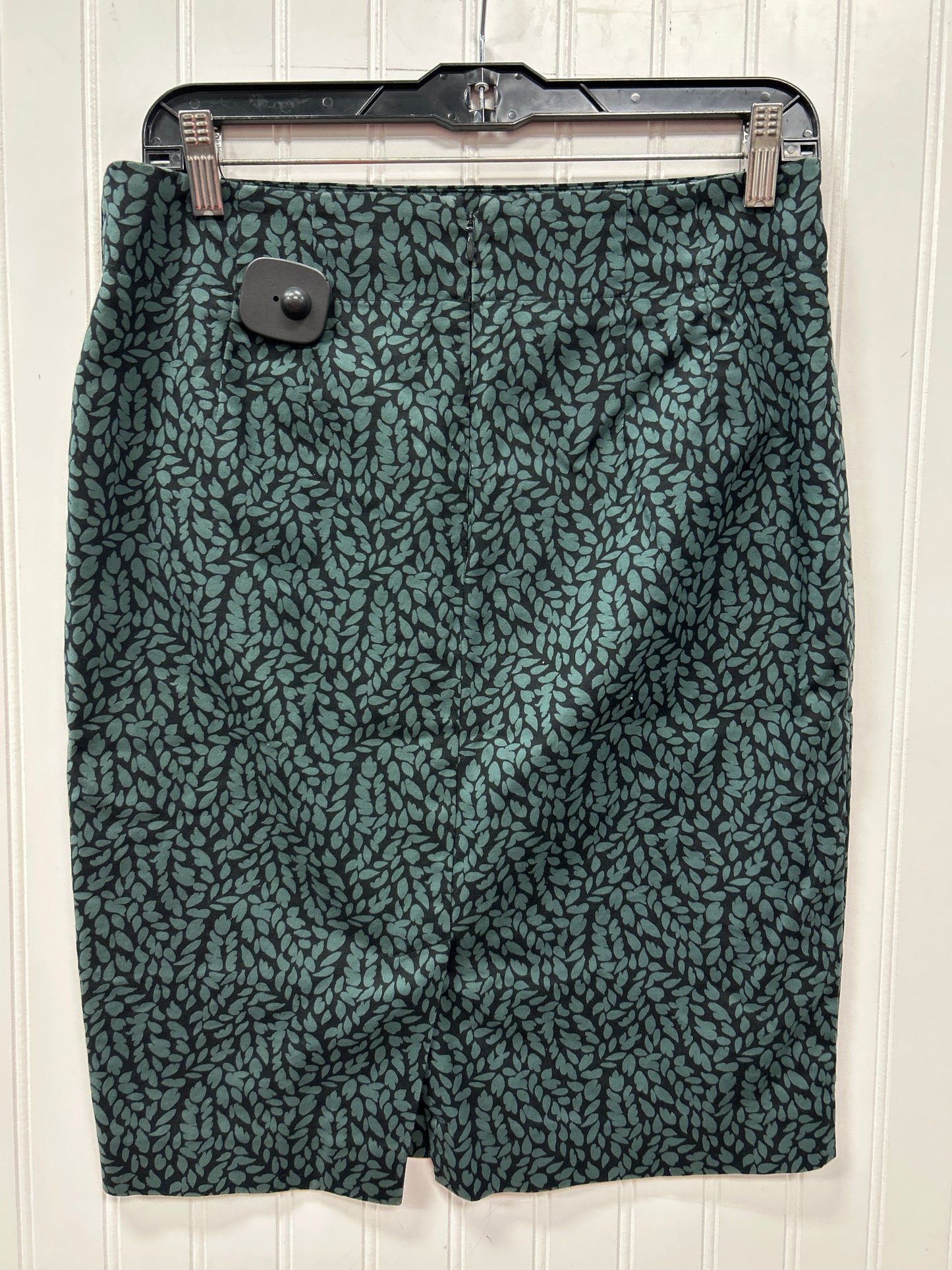 Skirt Midi By Loft In Black & Green, Size:4