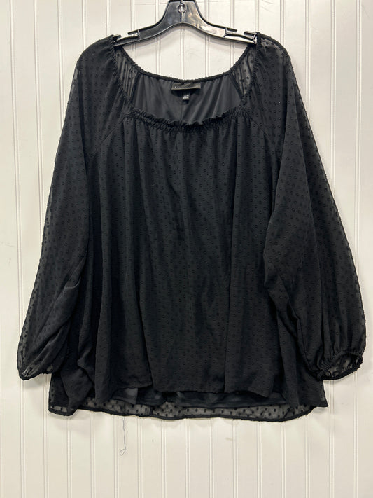 Top Ls By Lane Bryant In Black, Size:3X
