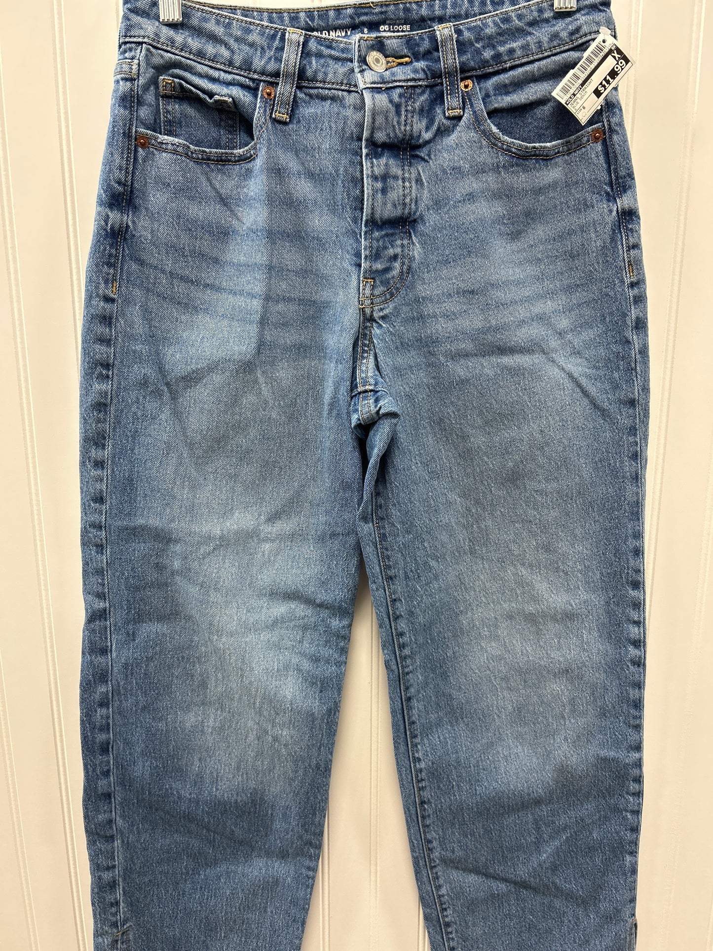Jeans Straight By Old Navy In Blue Denim, Size:6