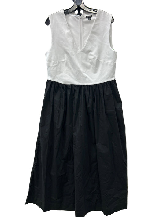 Dress Casual Maxi By Ann Taylor In Black & White, Size:14