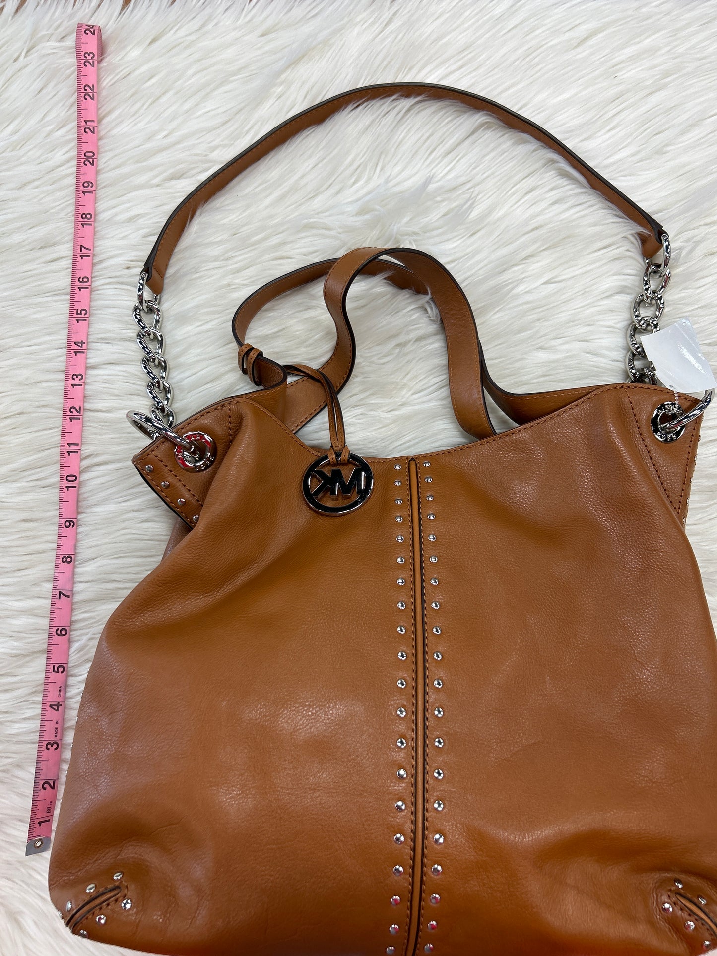 Handbag Designer By Michael Kors In Brown, Size:Large