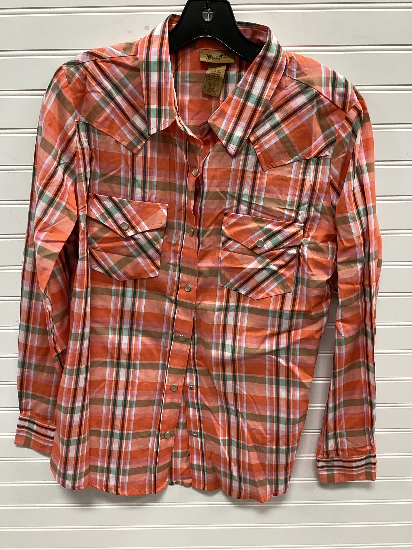 Top Ls By Wrangler In Orange, Size:M