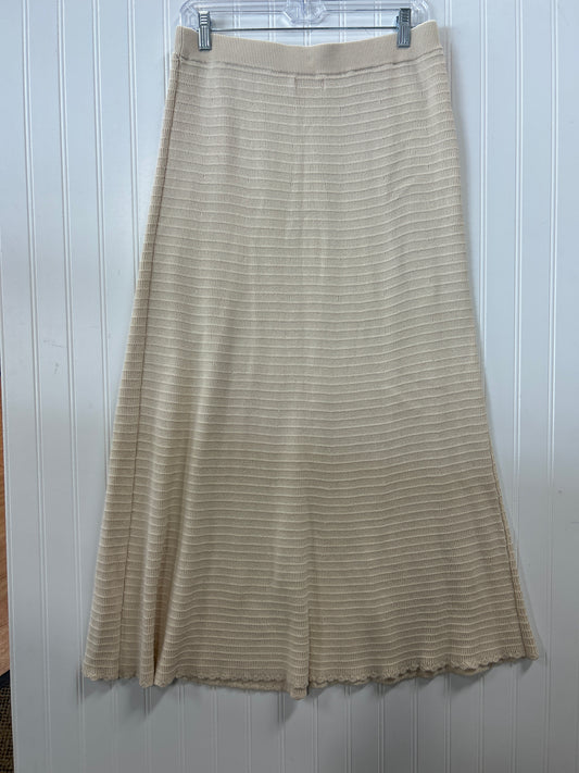 Skirt Maxi By Clothes Mentor In Cream, Size:L