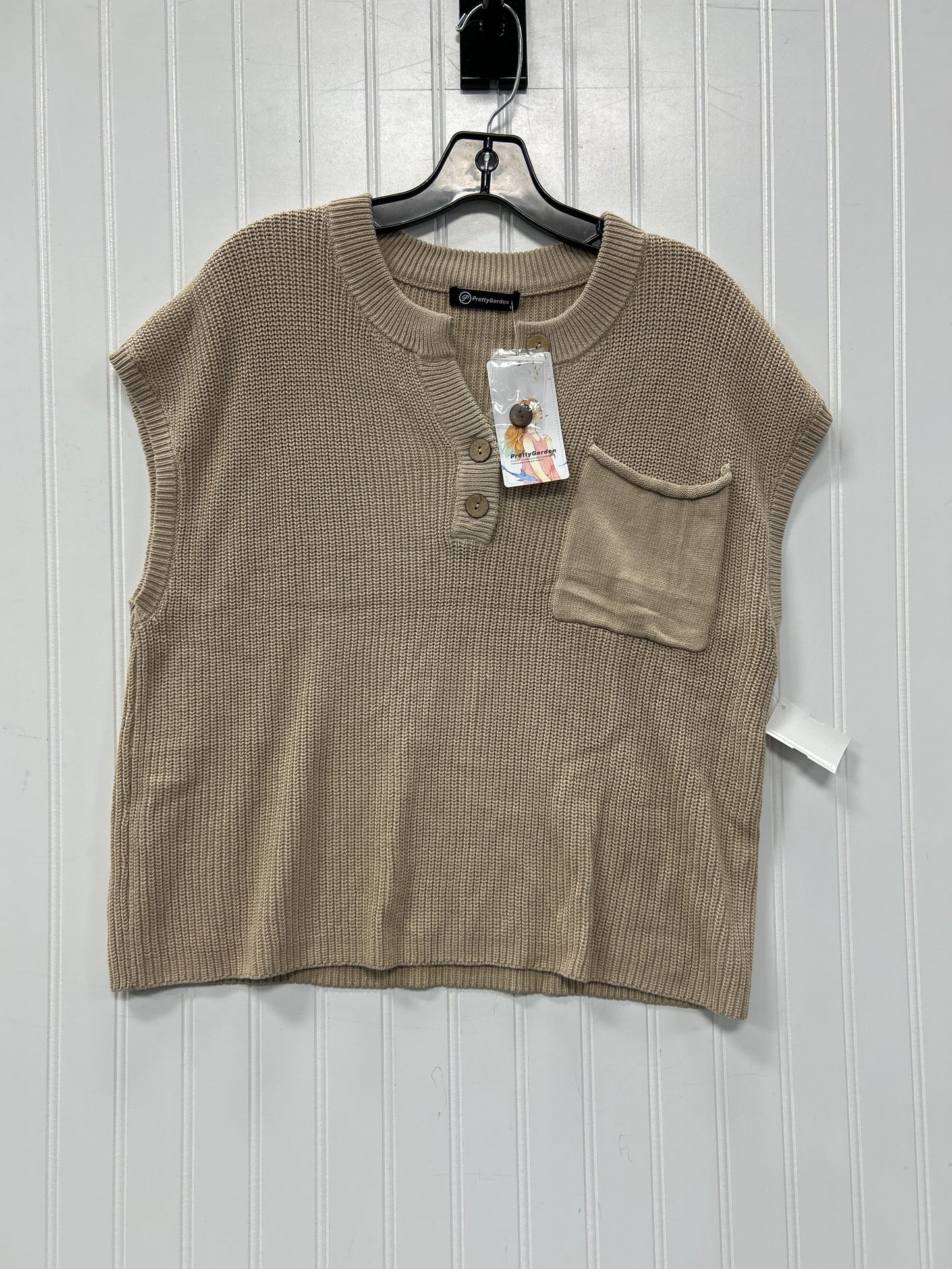 Sweater Ss By Prettygarden In Tan, Size:M