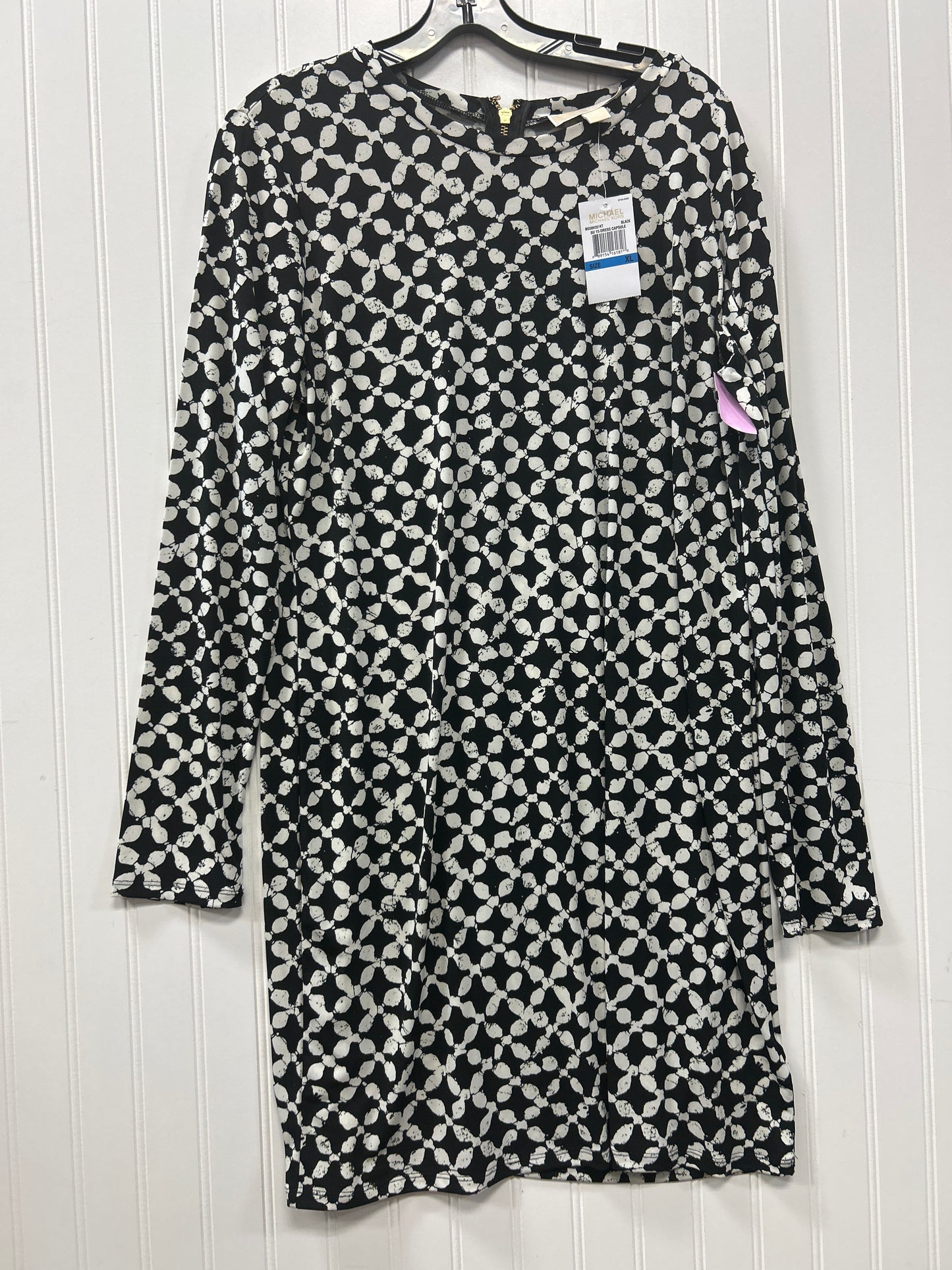 Dress Casual Midi By Michael By Michael Kors In Black, Size:Xl NWT