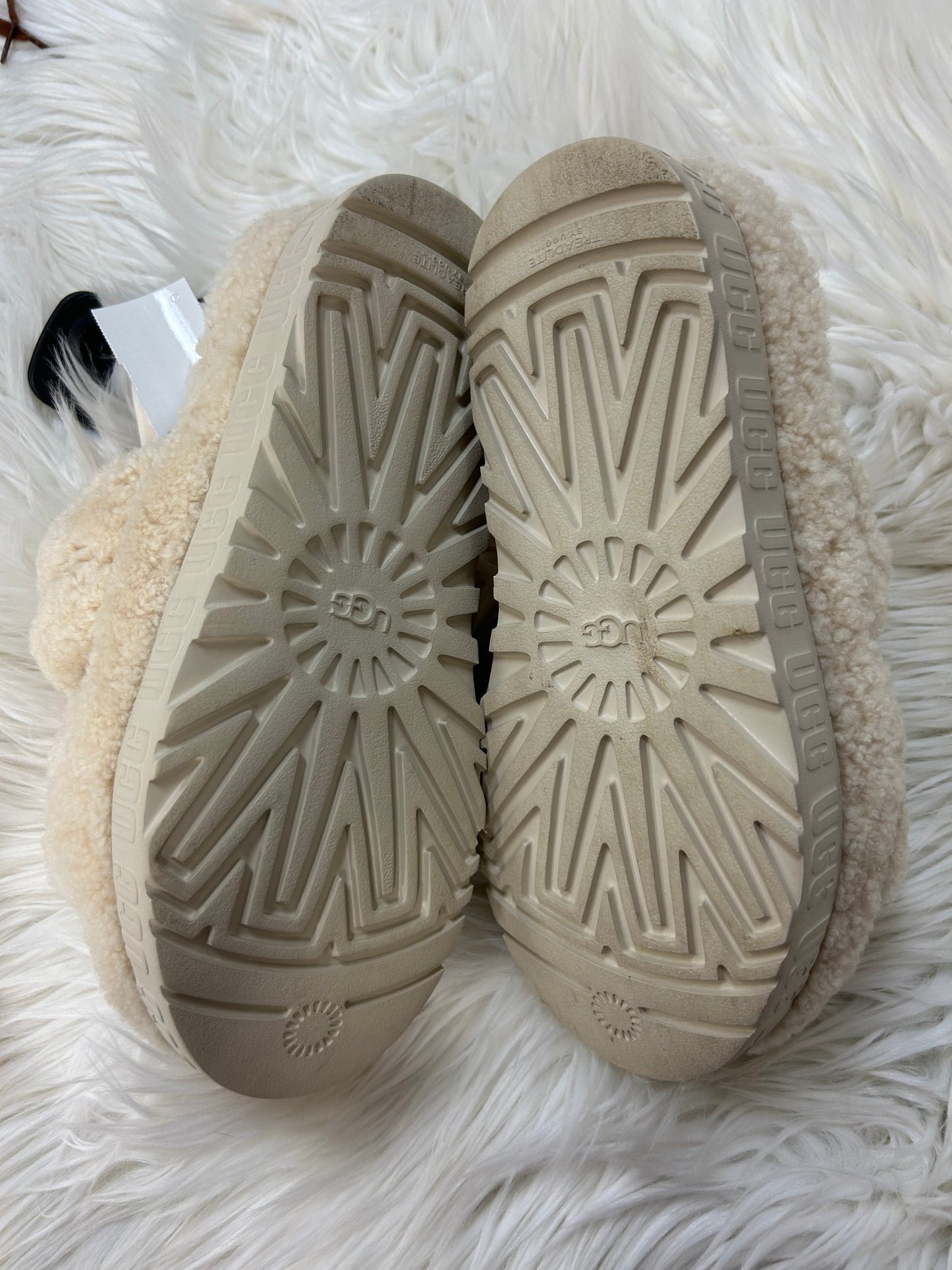 Sandals Designer By Ugg In Cream, Size:8