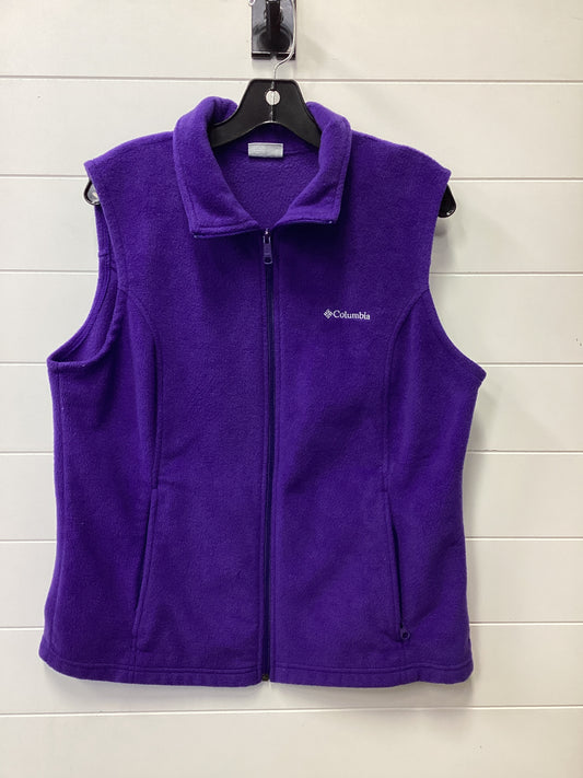 Vest Fleece By Columbia In Purple, Size:Xl