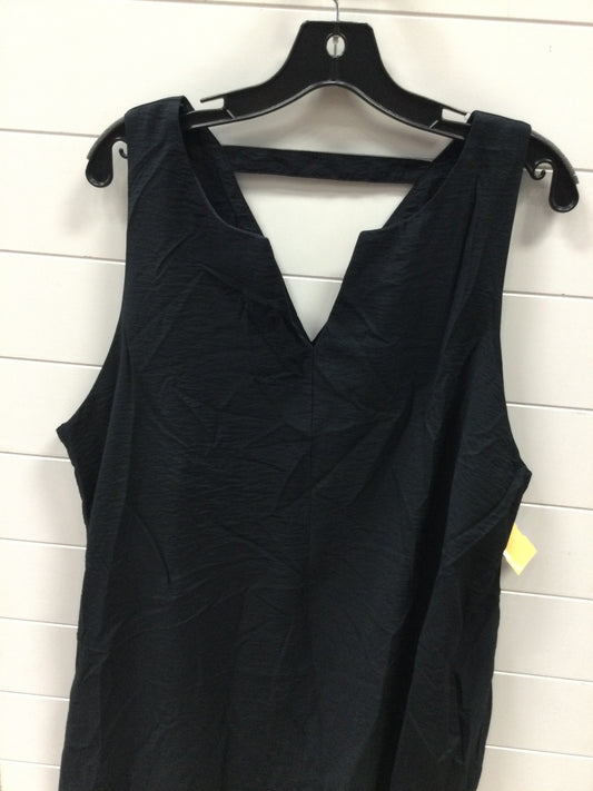 Dress Casual Midi By Banana Republic In Black, Size:1X