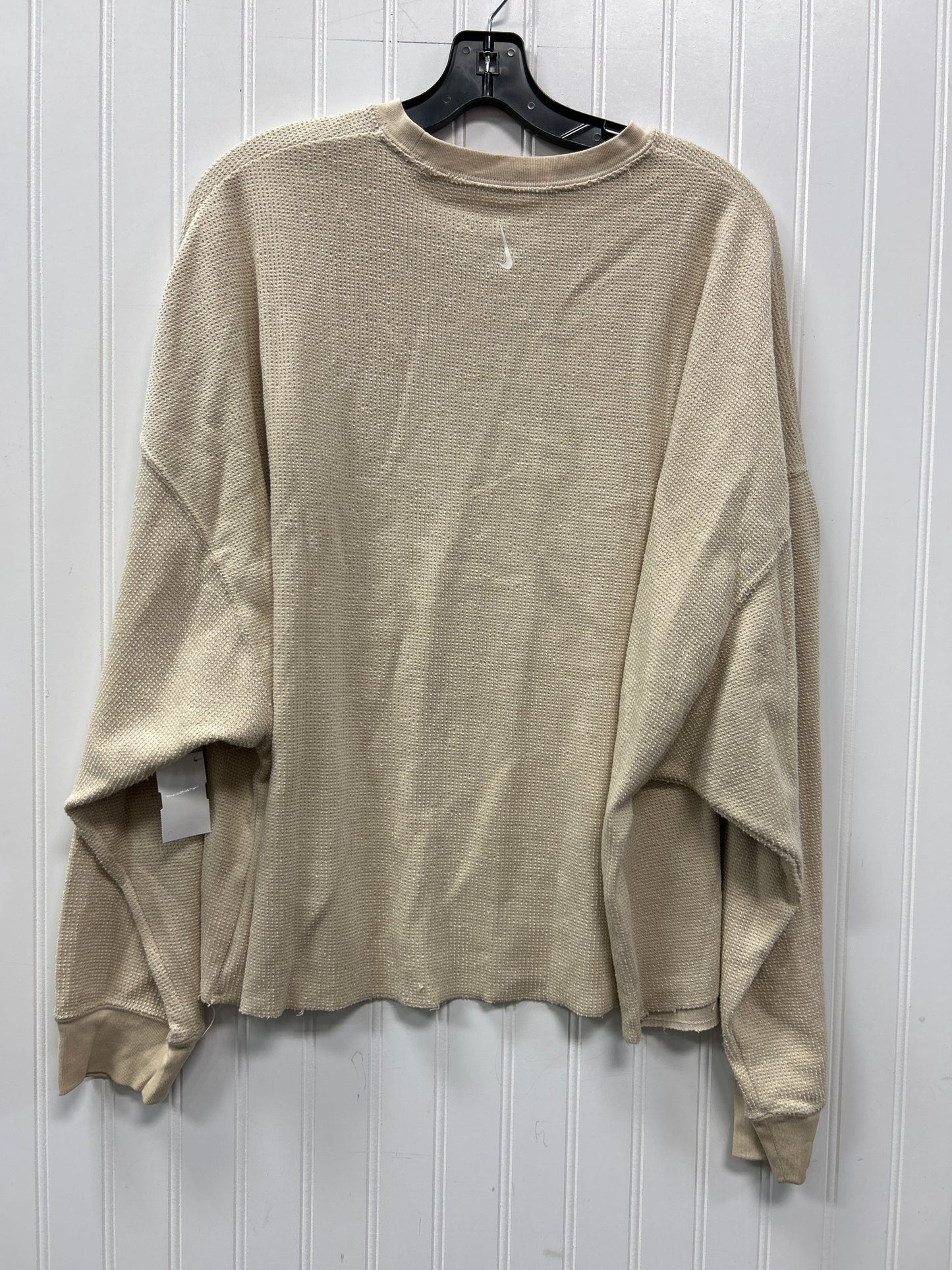 Top Ls By Nike Apparel In Cream, Size:Xl
