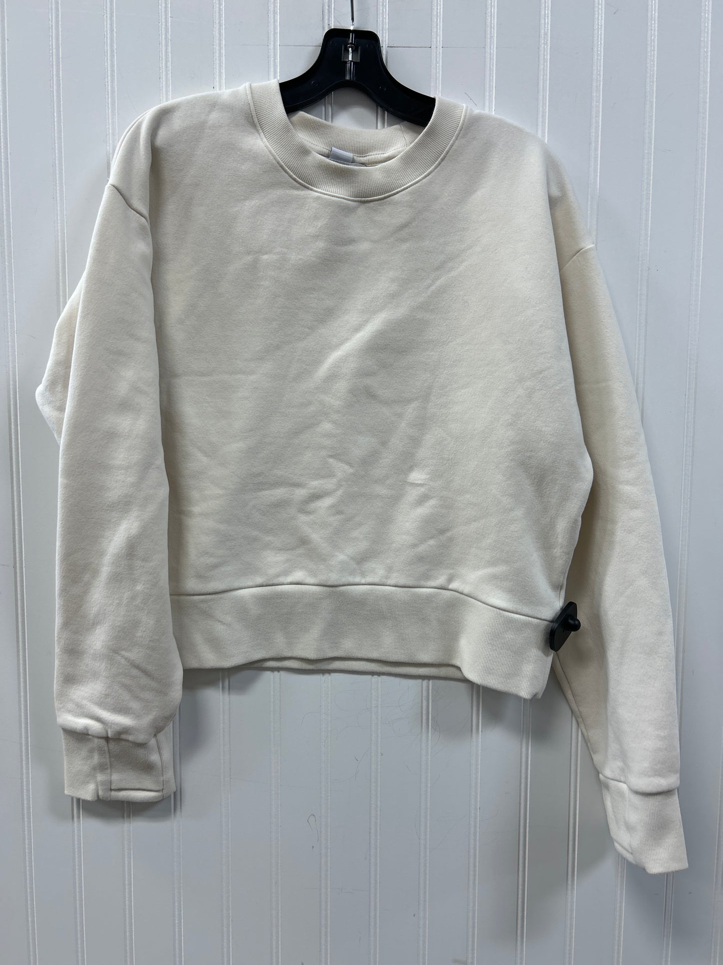 Sweatshirt Crewneck By Athleta In Cream, Size:S