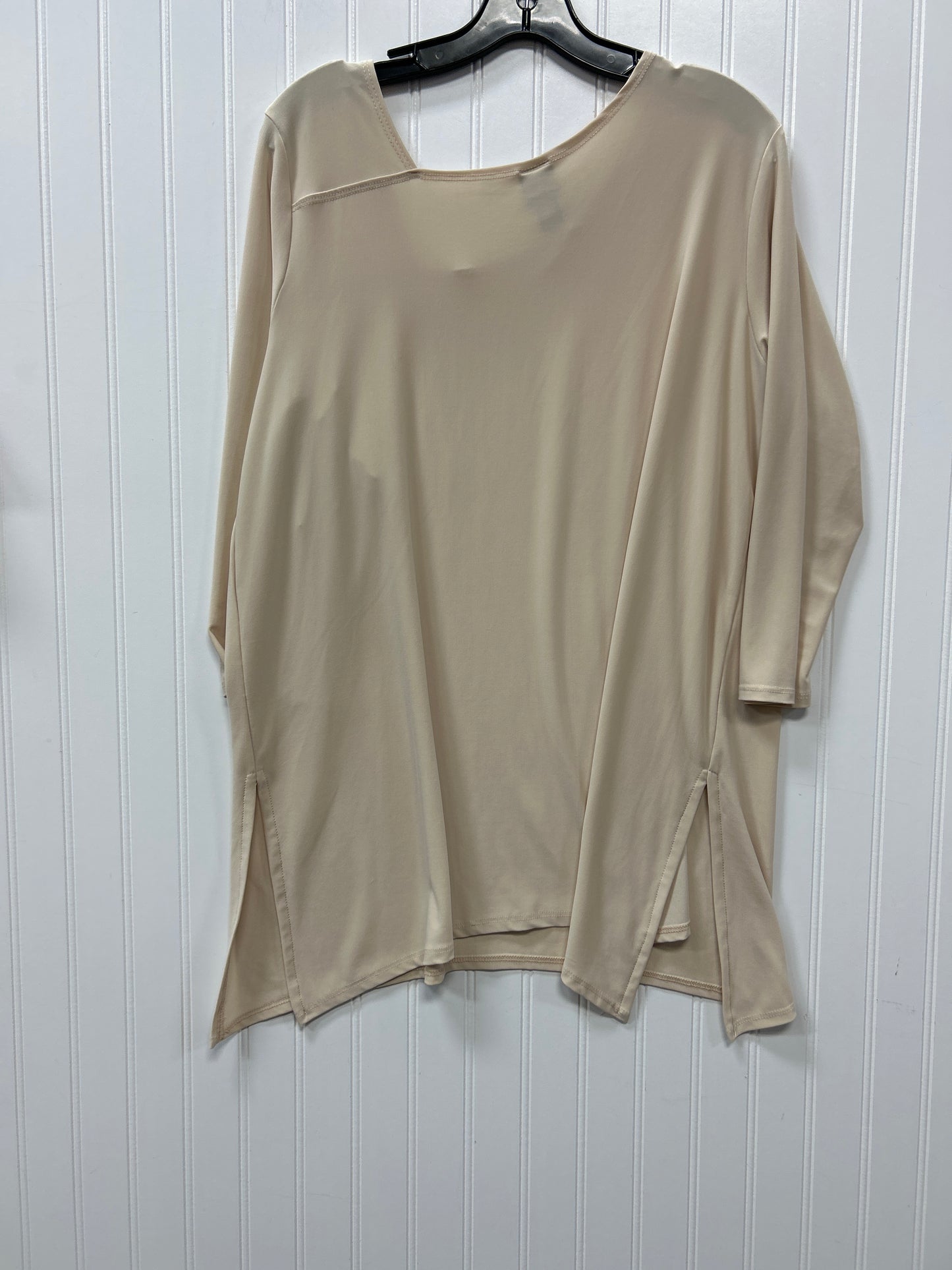 Blouse Ls By Clara Sun Woo In Cream, Size:L