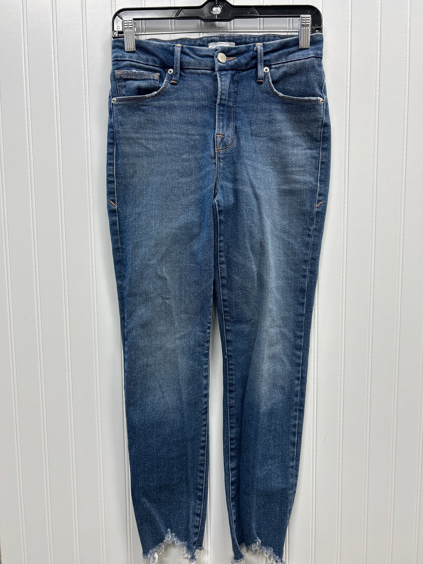 Jeans Straight By Good American In Blue Denim, Size:0
