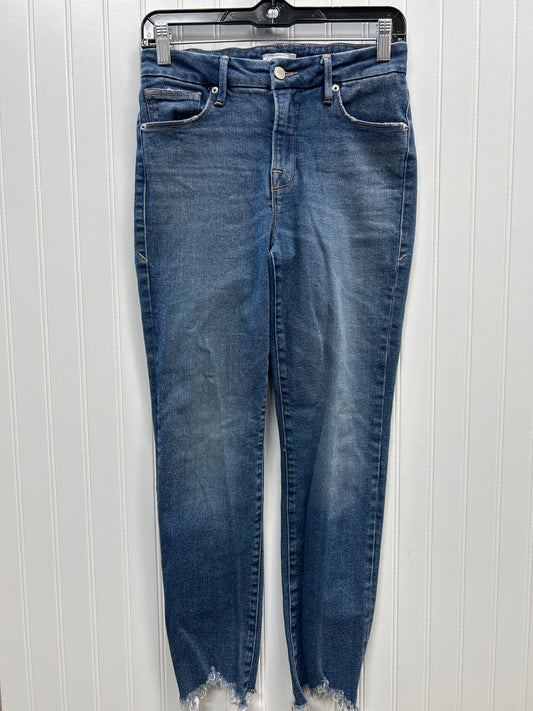 Jeans Straight By Good American In Blue Denim, Size:0