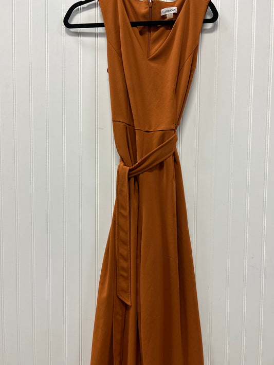 Jumpsuit By Calvin Klein In Orange, Size:6