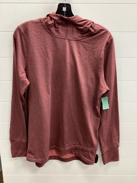 Athletic Top Ls Hoodie By Eddie Bauer In Red, Size:L