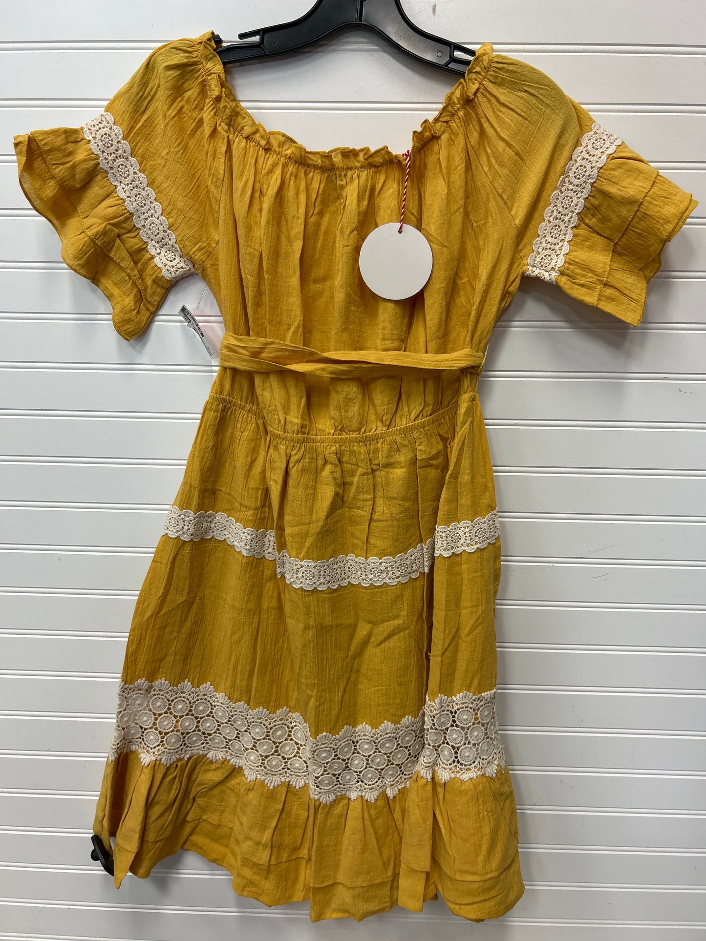 Dress Casual Midi By Hayden La In Yellow, Size:M