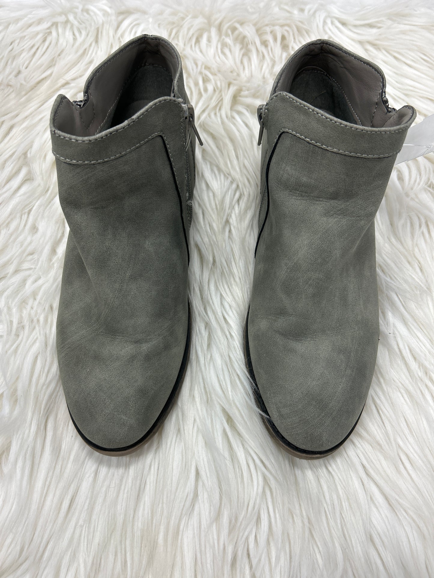 Boots Ankle Heels By Maurices In Grey, Size:8