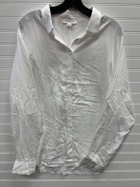 Blouse Ls By Beachlunchlounge In White, Size:L