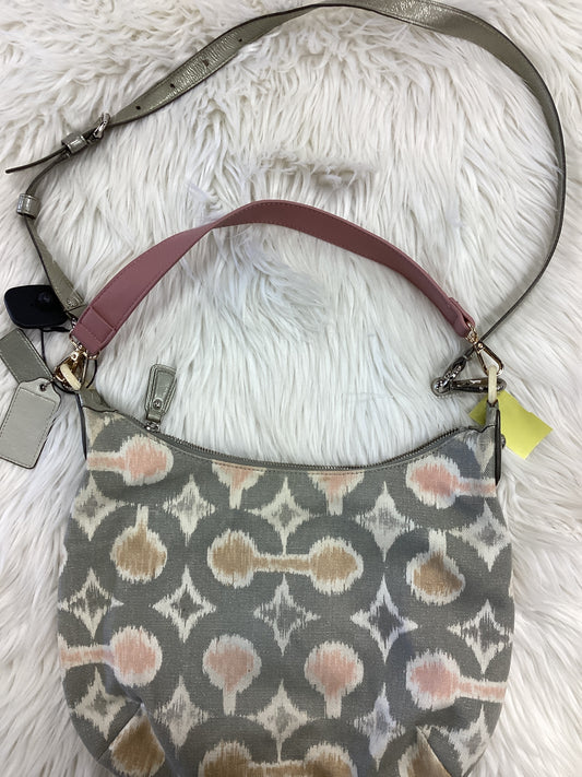 Handbag Designer By Coach In Cream, Size:Large