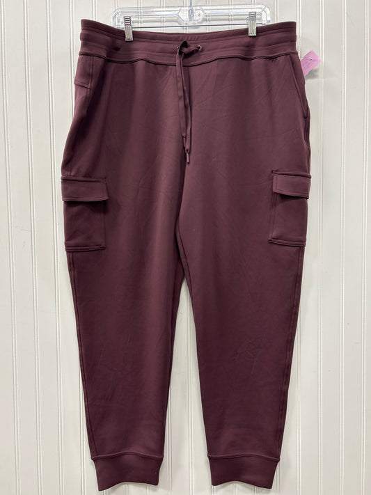 Athletic Pants By 32 Degrees In Purple, Size:Xl