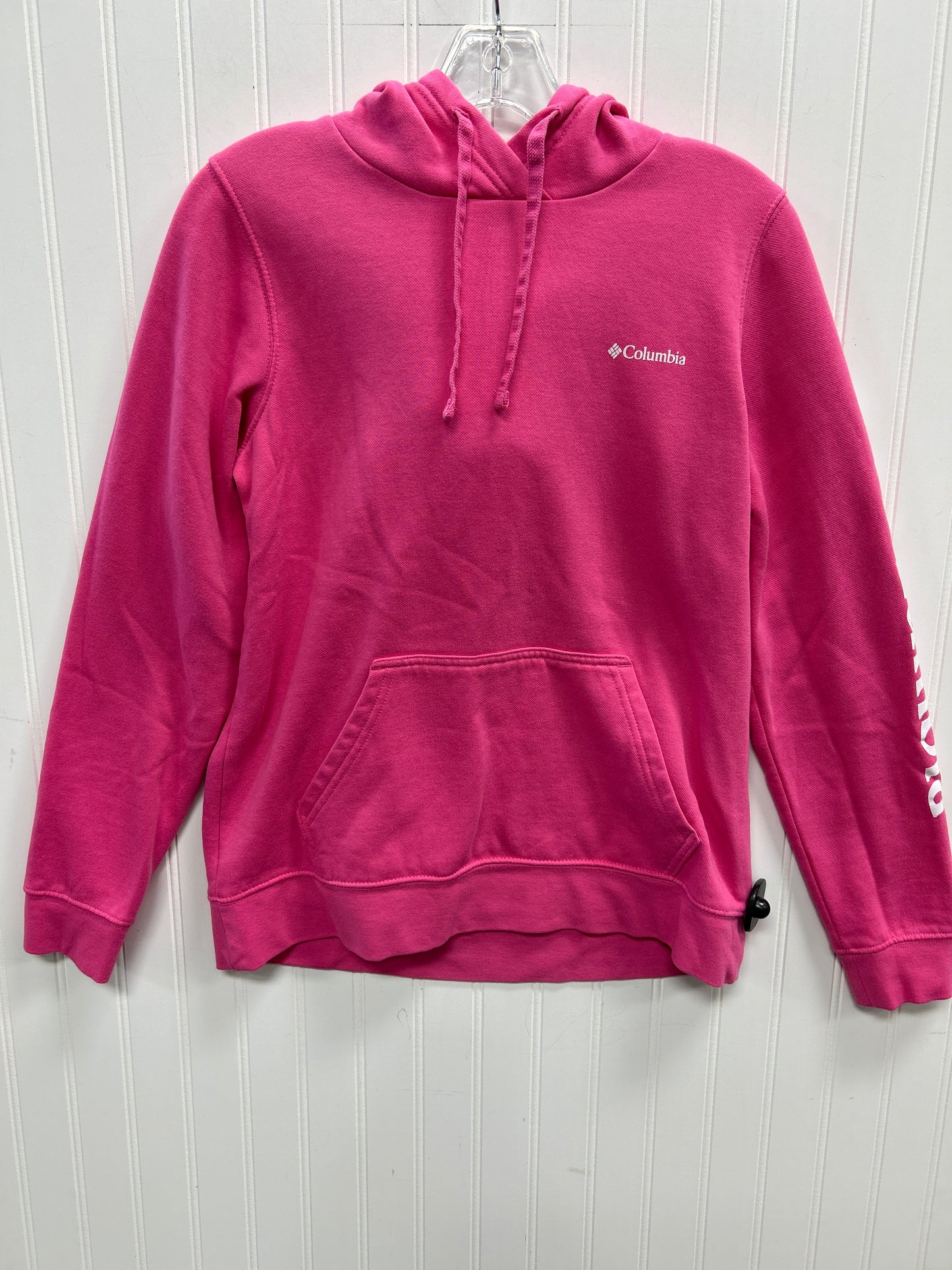 Athletic Sweatshirt Hoodie By Columbia In Pink, Size:M