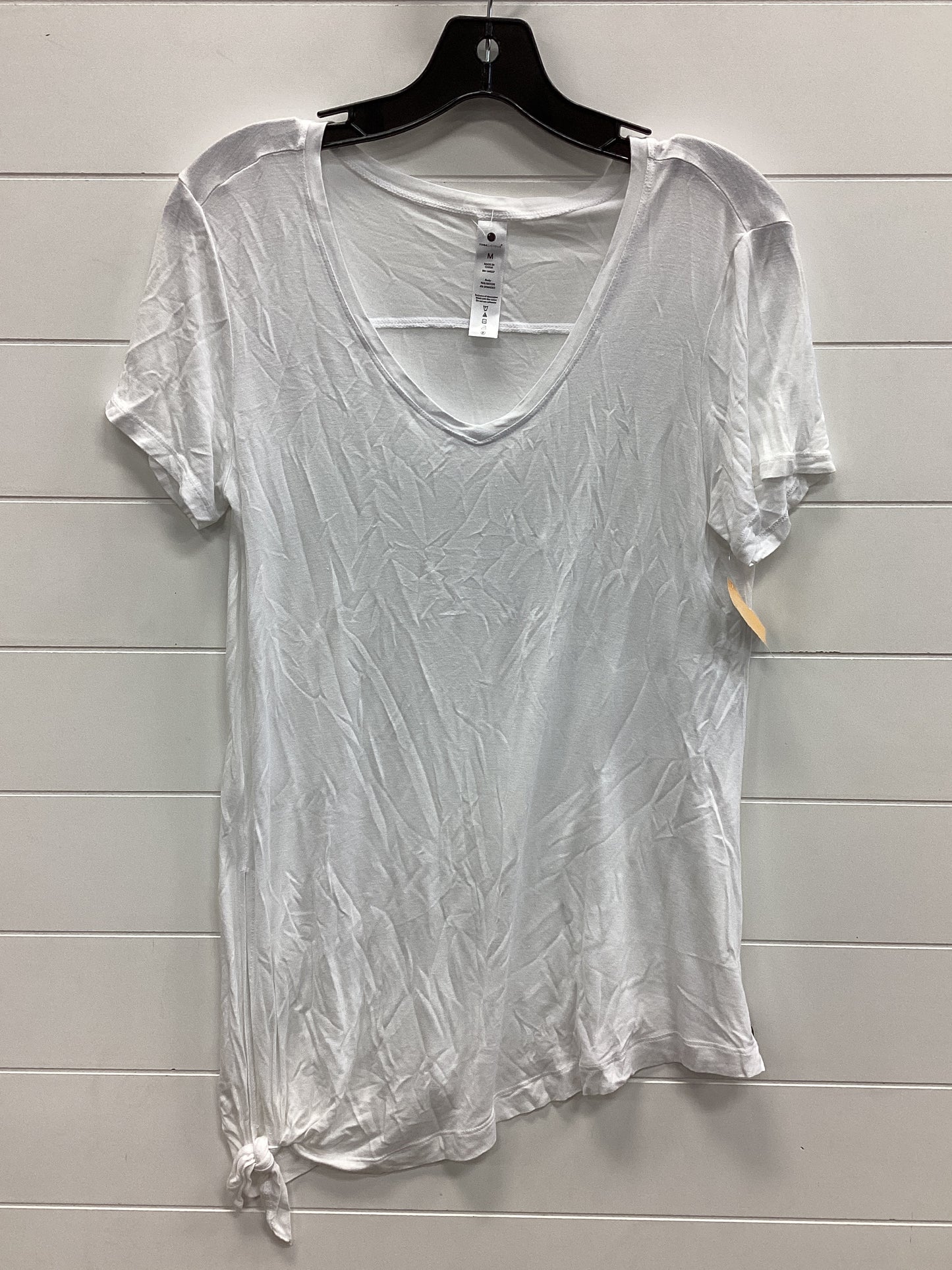 Athletic Top Ss By Yogalicious In White, Size:M