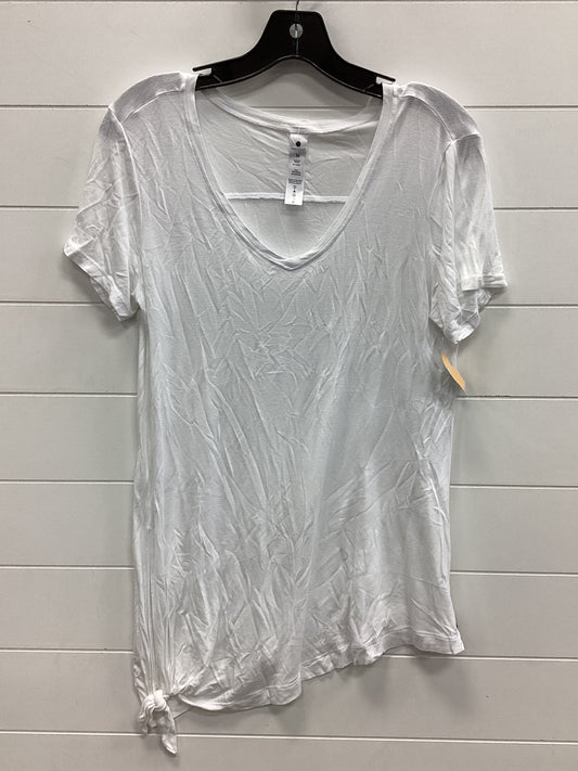Athletic Top Ss By Yogalicious In White, Size:M