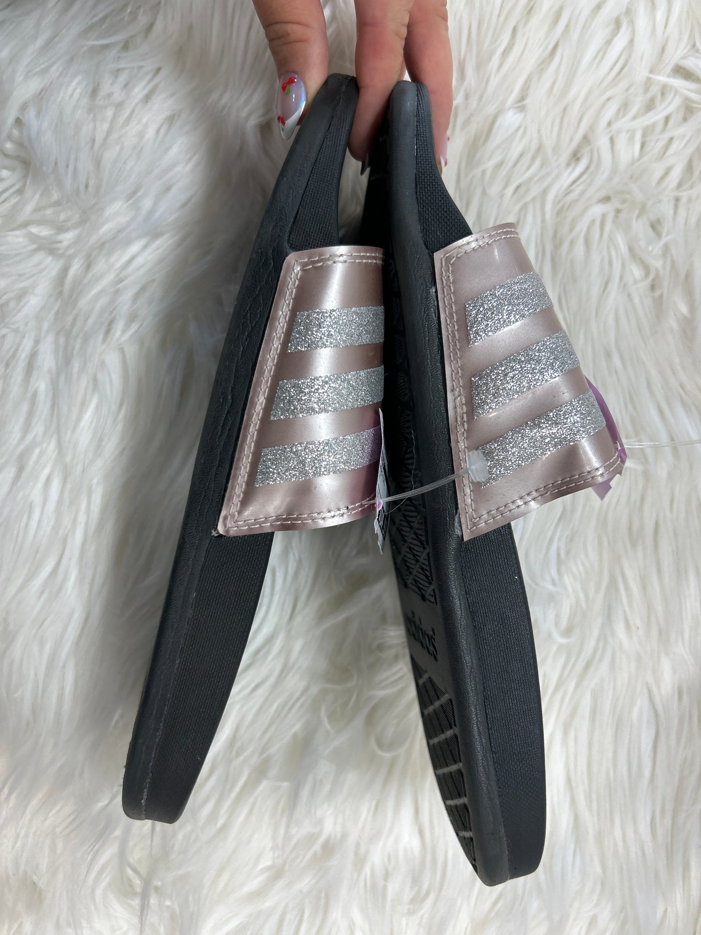 Sandals Flats By Adidas In Pink, Size:9