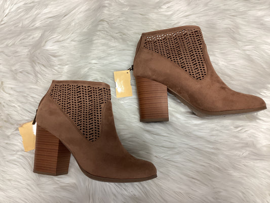 Boots Ankle Heels By City Classified In Brown, Size:10
