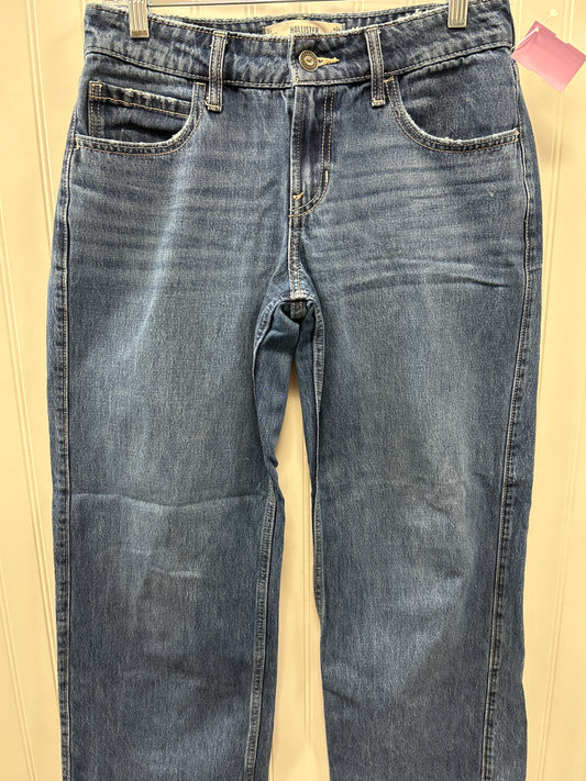 Jeans Wide Leg By Hollister In Blue Denim, Size:4