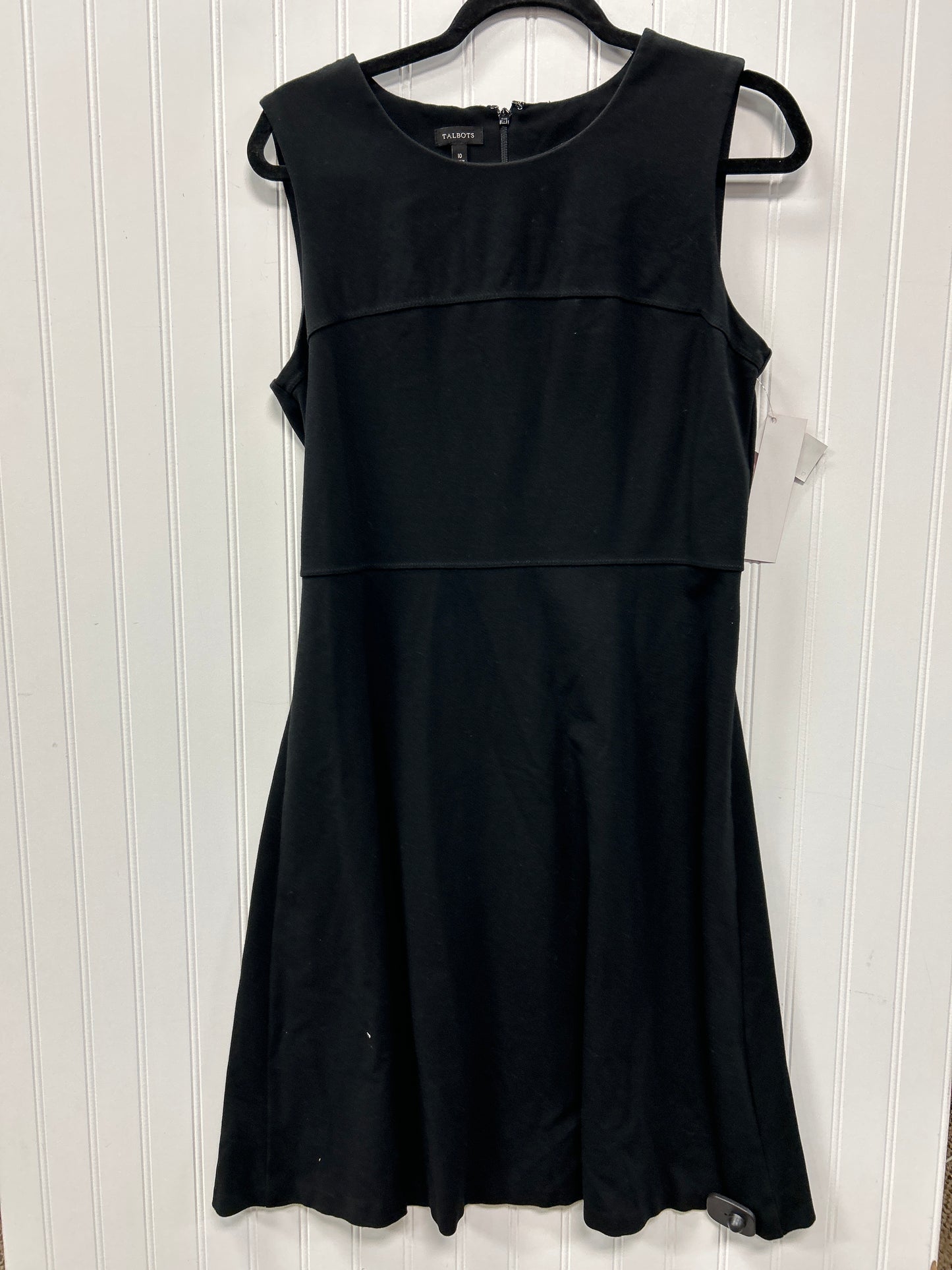 Dress Casual Midi By Talbots In Black, Size:10