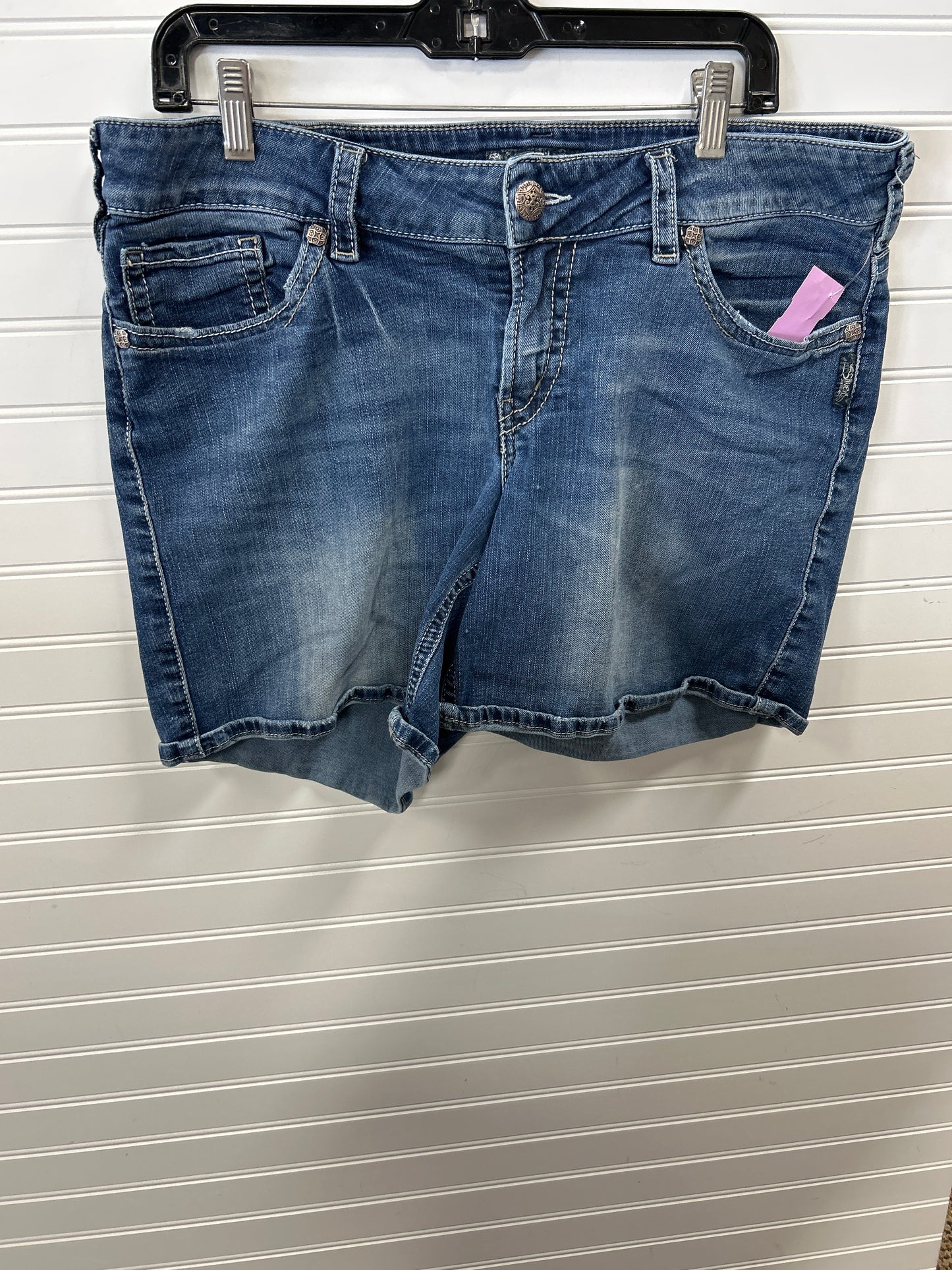 Shorts By Silver In Blue Denim, Size:16