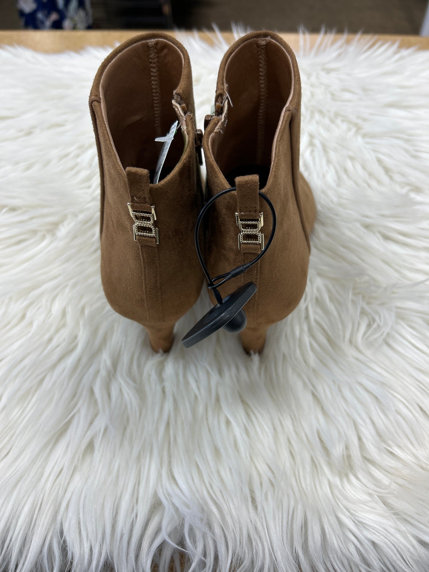Boots Ankle Heels By Life Stride In Brown, Size:9.5