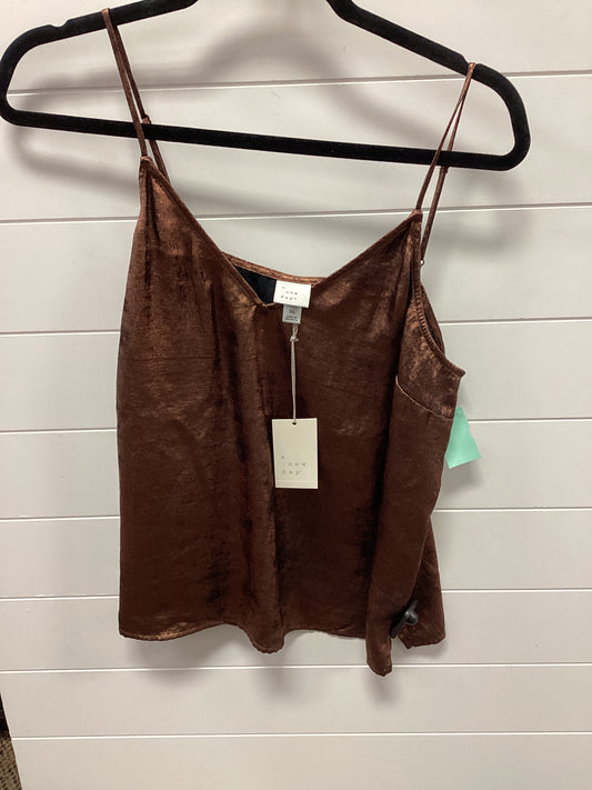 Top Sleeveless By A New Day In Bronze, Size:Xl