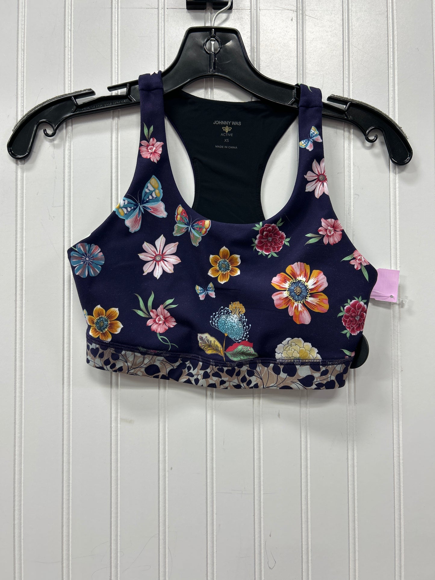Athletic Bra By Johnny Was In Purple, Size:Xs