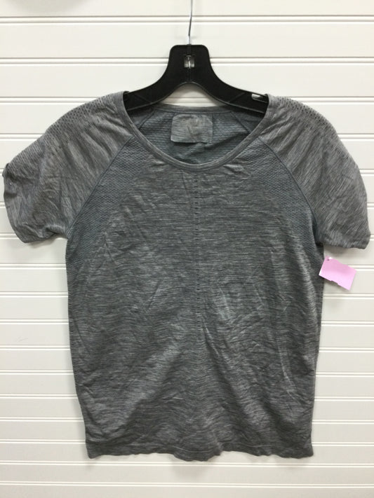 Athletic Top Ss By Athleta In Grey, Size:M