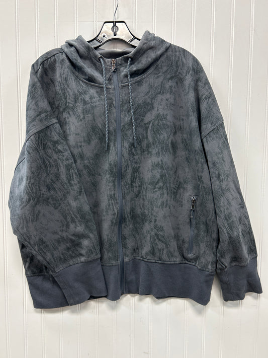 Athletic Jacket By Old Navy In Grey, Size:1X