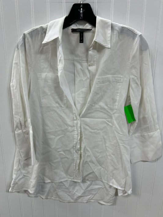 Top Ls By Bcbgmaxazria In White, Size:Xxs