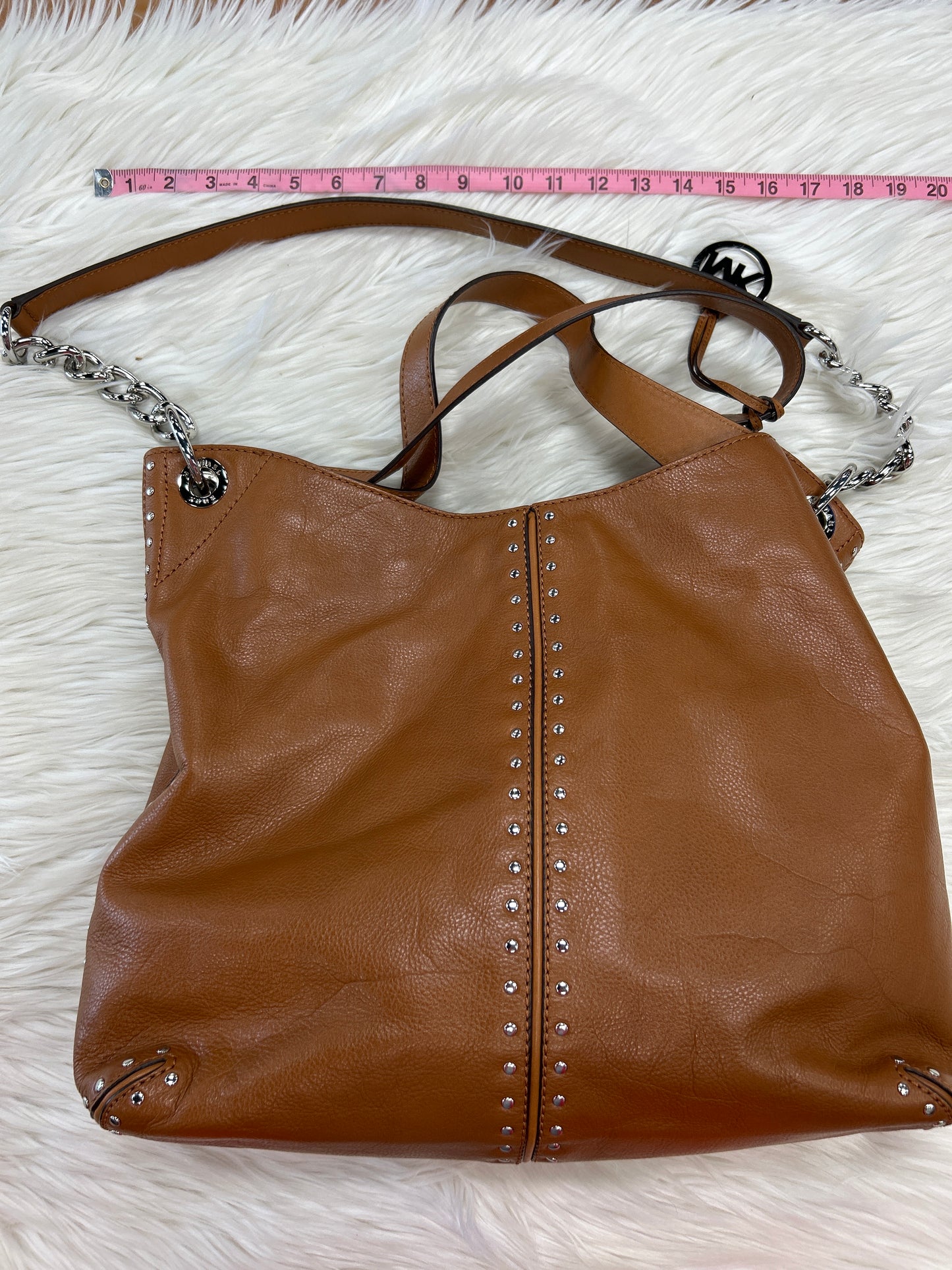 Handbag Designer By Michael Kors In Brown, Size:Large