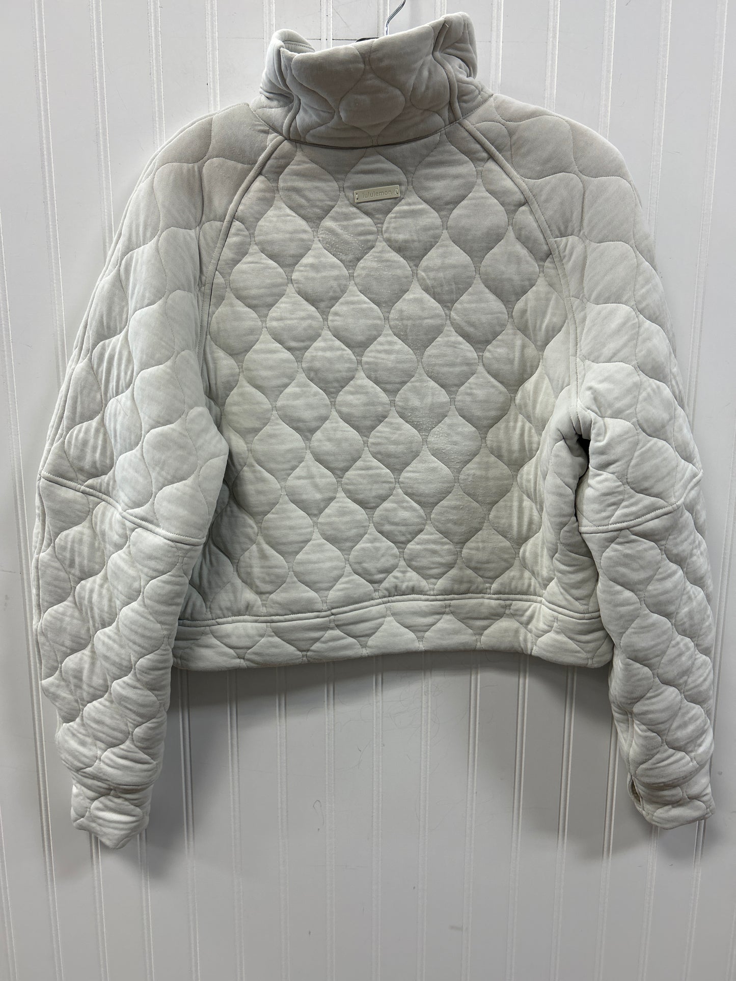 Athletic Sweatshirt Crewneck By Lululemon In Grey, Size:Xs
