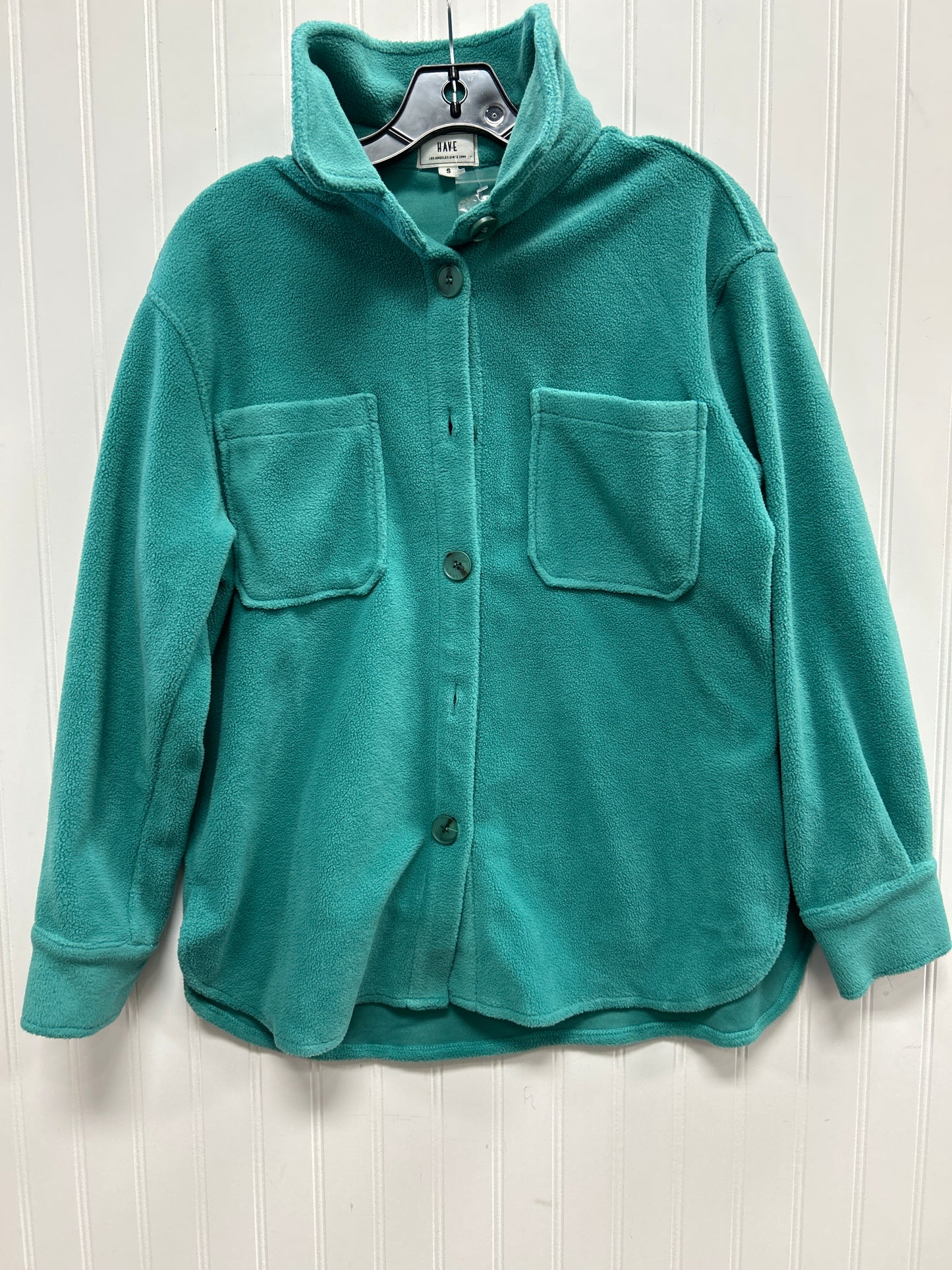 Jacket Fleece By Have In Teal, Size:S