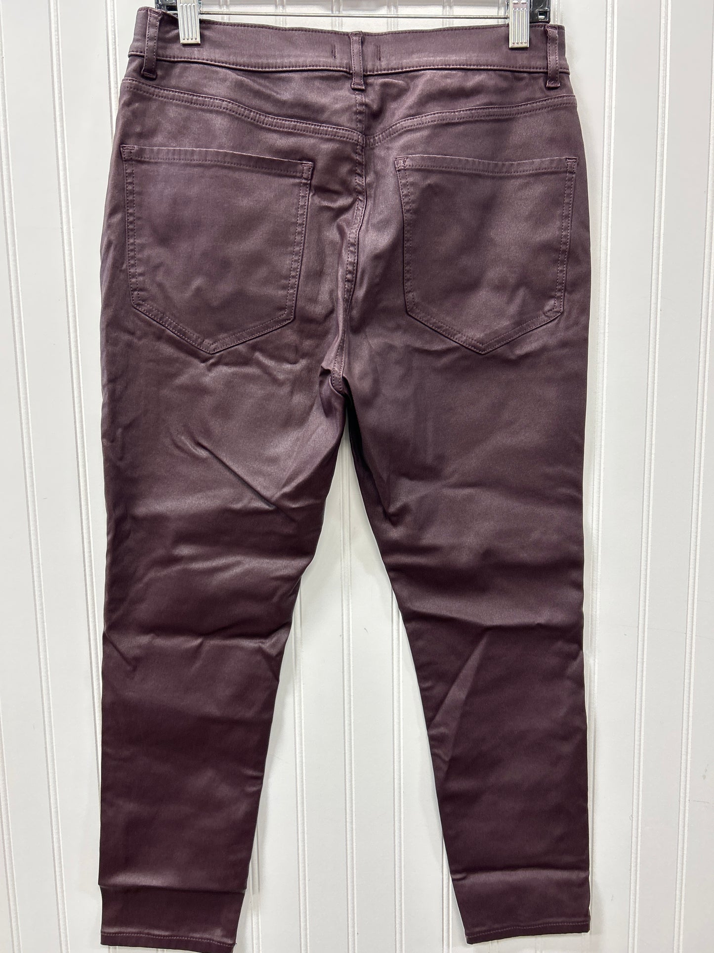 Jeans Skinny By Express In Purple Denim, Size:10