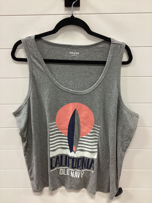 Tank Top By Old Navy In Grey, Size:2X
