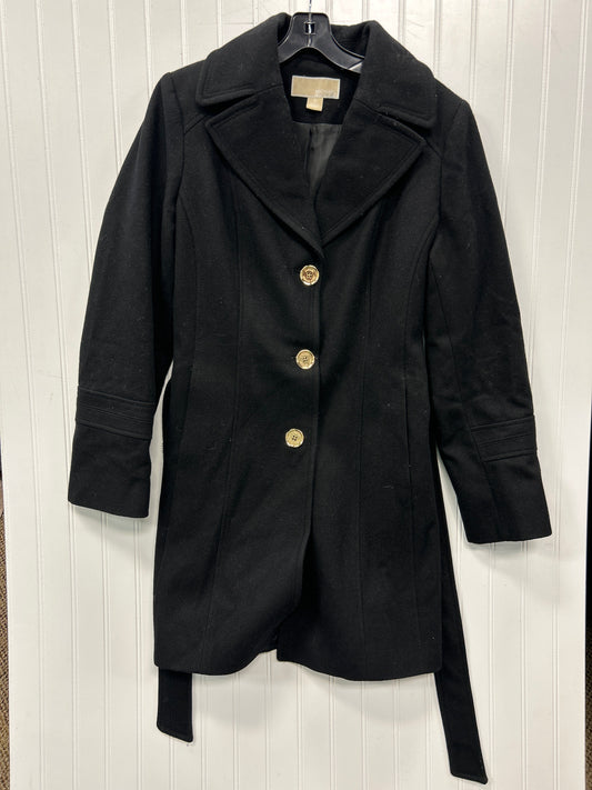 Coat Wool By Michael By Michael Kors In Black, Size:10